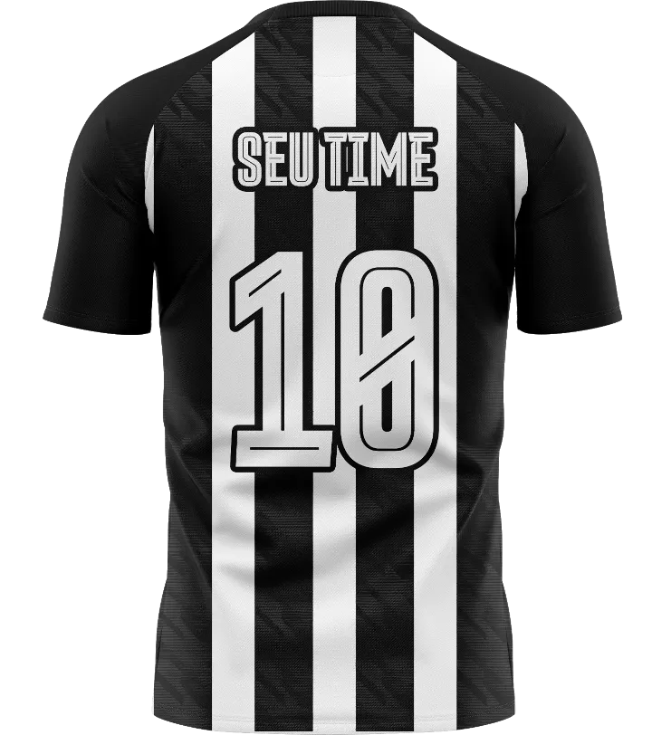Vista 3: Camiseta personalizada raglan gola careca — Modelo 003