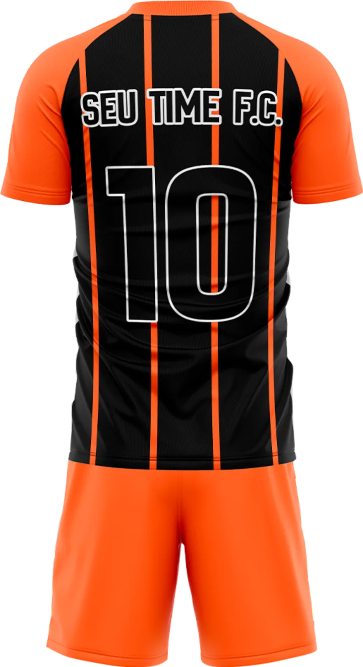 Vista 9: Uniforme personalizado raglan gola v — Modelo 011